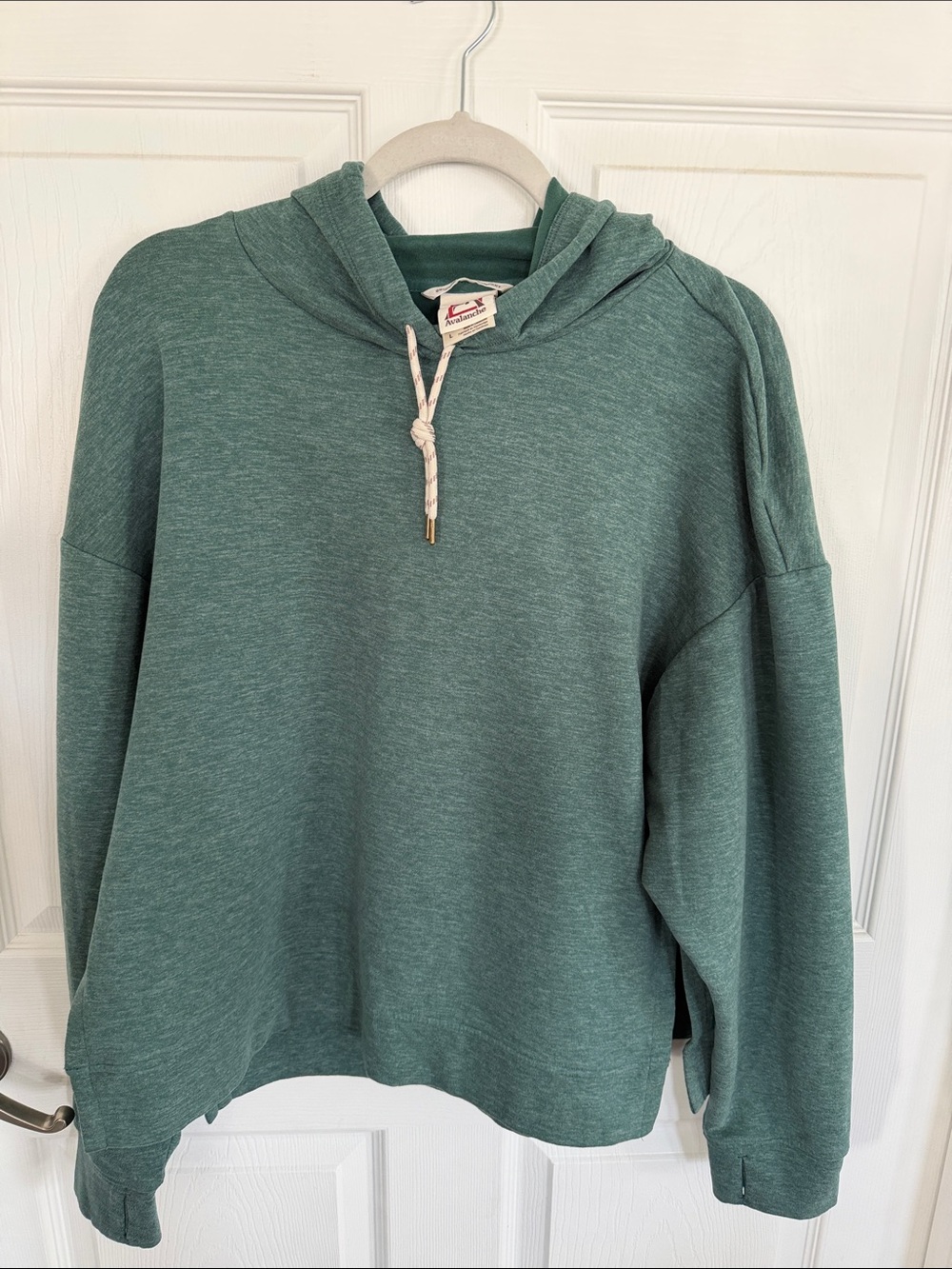 Avalanche Women’s Heathered Teal Crewneck Hoodie